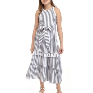 Children’s tiered wrap dress